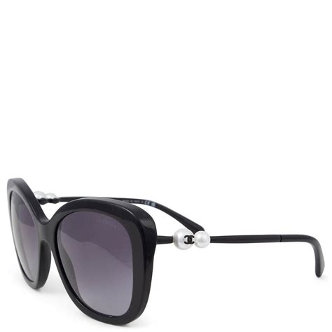 chanel black pearl sunglasses|CHANEL 5339H Square Acetate & imitation pearls .